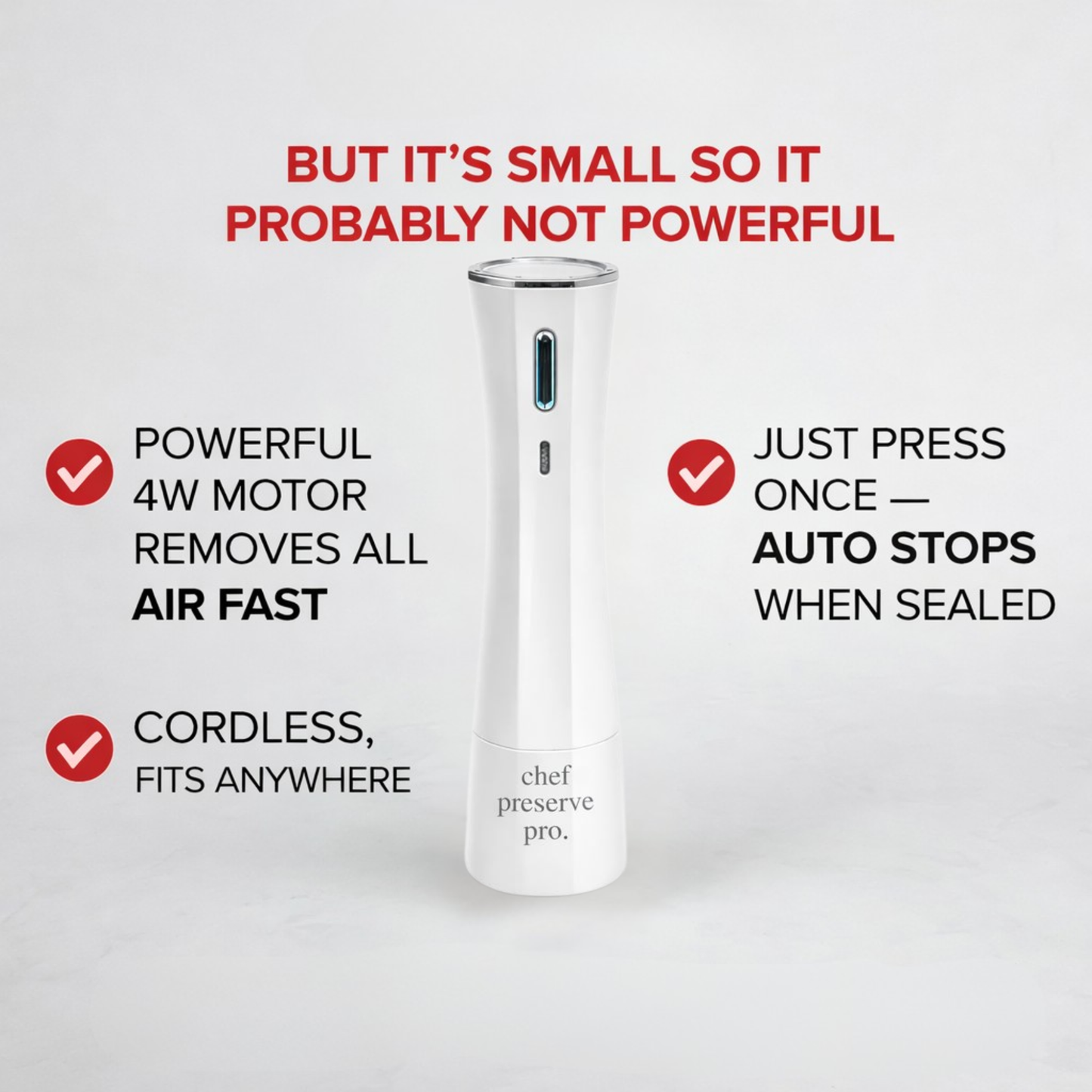 Chef Preserve Pro - Compact Vacuum Sealer